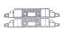 Edelbrock 7246 Big Block Buick Intake Manifold Gasket Pair, New Composite