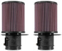 K&N E-0658 Replacement Round Straight Air Filters for Lamborghini & Audi R8