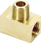 Allstar Performance Brass Inverted Flare Tee Adapter 3/8-24 Female 1/8 NPT