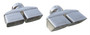 Pypes Performance EVT88 Dual Rectangle Exhaust Tips 3 Inlet Challenger