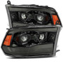 AlphaRex LUXX Series Projector Headlights Ram 1500 & 2500 Black Smoke