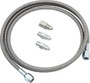 Allstar 60in Gauge Line Kit 4 AN Braided Stainless PTFE Fittings