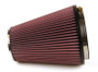 K&N RC-5046 Universal High Flow Air Filter Chrome Top 6 Inch Flange Red Cotton