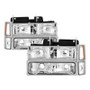 Spyder 5069535 xTune Chrome Headlights Set w/ Corner Parking Lights for Suburban