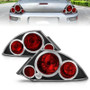ANZO Tail Light Assembly Mitsubishi Eclipse 2000-2005 Clear Lens Black Pair