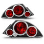 ANZO Tail Light Assembly Mitsubishi Eclipse 2000-2005 Clear Lens Black Pair