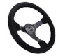 NRG Reinforced 350mm Steering Wheel Black Suede Deep Dish 3in RST-036MB-S-BK