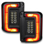 Oracle Flush Mount LED Tail Lights Jeep Wrangler JK 2012-2013 Black Red Pair
