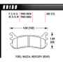 Rear Brake Pads DTC-30 for Mazda Miata 1994-2005 - Set of 4 by Hawk Brake