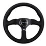NRG 350mm Reinforced Black Alcantara Steering Wheel with Comfort Grip