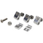 Allstar Performance Aluminum Line Clamp Set 3/16 in 2-Piece Polished Set of 4