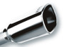 Borla 2.25" Inlet Angle-Cut Exhaust Tip, T-304 Stainless Steel, Chrome Finish
