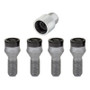 McGard Wheel Lock Bolt Set M14x1.25 Cone Seat for BMW Mini M14 Black 4pk