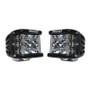 Rigid D-SS PRO Side Shooter LED Pod Light Flood Beam Black Pair 262113