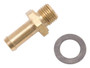 Edelbrock Carburetor Straight Inlet Fitting 1/2-20 Male to 3/8 Hose Barb Brass