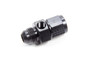 8 AN Male to 8 AN Female Gauge Adapter Fitting - Black Aluminum Anodized