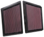 K&N 33-3153 High-Flow Drop-In Air Filter For Porsche 911 3.0L H6