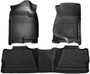 Husky Liners 98201 WeatherBeater Floor Mats Front & 2nd Row GM Crew Cab 2007-14