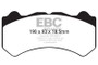EBC Yellowstuff Front Brake Pads For Nissan GT-R R35 Performance Street Track
