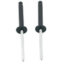Allstar Performance Aluminum Pop Rivets 1/2in Head Tri-Fold Black - Set of 100