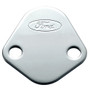 Ford 302-290 Fuel Pump Block Off Plate Chrome Ford Logo