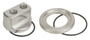 Derale Universal Oil Filter Adapter Bypass Kit 1-3/4" 2 in NPT Polished Aluminum