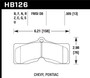 HAWK Brake Pads Set of 4 HPS High Torque for GM F-Body Chevy Corvette