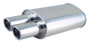 Vibrant 2.5in Oval Muffler 304 Stainless Steel StreetPower 15in Body Universal