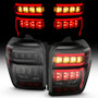 ANZO Tail Light Assembly Smoke Sequential Red for 2014-23 Toyota 4Runner Limited
