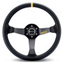Sparco 015R345MLN Leather Black Steering Wheel Automotive Use
