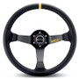 Sparco 015R345MLN Leather Black Steering Wheel Automotive Use
