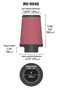 K&N RU-5045 High-Flow Universal Air Filter 4 Inch Flange For Toyota Tundra