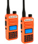 Rugged Radios GMR2 PLUS 2-Pack GMRS FRS Handheld Radios Safety Orange