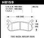 New HAWK Brake Pads Rear for Miata 1994-2005, Blue 9012 Compound, Set of 4