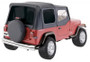 Rampage Soft Top Black Denim Jeep Wrangler YJ 88-95 Tinted Windows