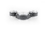 Vibrant 4in O.D. Aluminum HD Clamp Assembly Pinless Locking