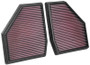 K&N High Flow Air Filter Panel Set for BMW M5 M8 4.4L V8 2018-2023 33-3128