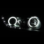 ANZO CCFL Projector Headlights Halo Black Housing for 2006-2011 Honda Civic DX