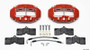 Wilwood D8-4 Rear Caliper Kit Red Corvette C2 C3 1965-1982