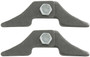 Allstar Performance LW Header Tab Kit 2 Pack Steel 4 Tabs Bolts Lock Nuts