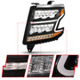 ANZO LED Crystal Headlight Amber Chevy Tahoe Suburban 2015-2019 Headlamp