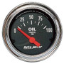 Auto Meter Chrome Electric Oil Pressure Gauge 2 1/16 Inch Engine Monitoring