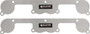 Allstar Performance Small Block Chevy Exhaust Port Blockoff Plates Aluminum