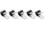 Aeroquip FCM3482 Support Clamp 0.44 in ID Vinyl Coated Steel Set of 5