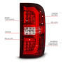 Anzo Usa Led Tail Light GMC Sierra 1500 HD 2014-2017 Chrome Housing