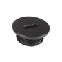 Aeromotive 15618 8 AN Slim Line Aluminum Port Plug O-Ring Black Anodized