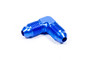 Aeroquip 4 AN 90 Degree Elbow Union Fitting Aluminum Blue Anodized