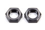 Aeroquip FCM5100 Aluminum Bulkhead Fitting Nut Pair 6AN Black Anodized