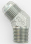 Aeroquip FCM2587 8AN Male to 1/4 NPT 45 Degree Steel Adapter Fitting