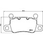 Brembo OE P65038 Low-Met Rear Brake Pads for Porsche 911 & Panamera